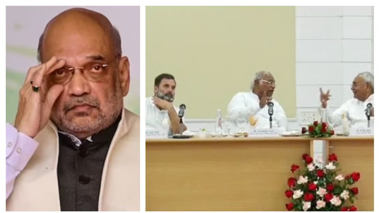 നടക്കുന്നത് ഫോട്ടോ സെഷൻ മാത്രം; പ്രതിപക്ഷ സഖ്യയോഗത്തെ പരിഹസിച്ച് അമിത് ഷാ നടക്കുന്നത് ഫോട്ടോ സെഷൻ മാത്രം; പ്രതിപക്ഷ സഖ്യയോഗത്തെ പരിഹസിച്ച് അമിത് ഷാ