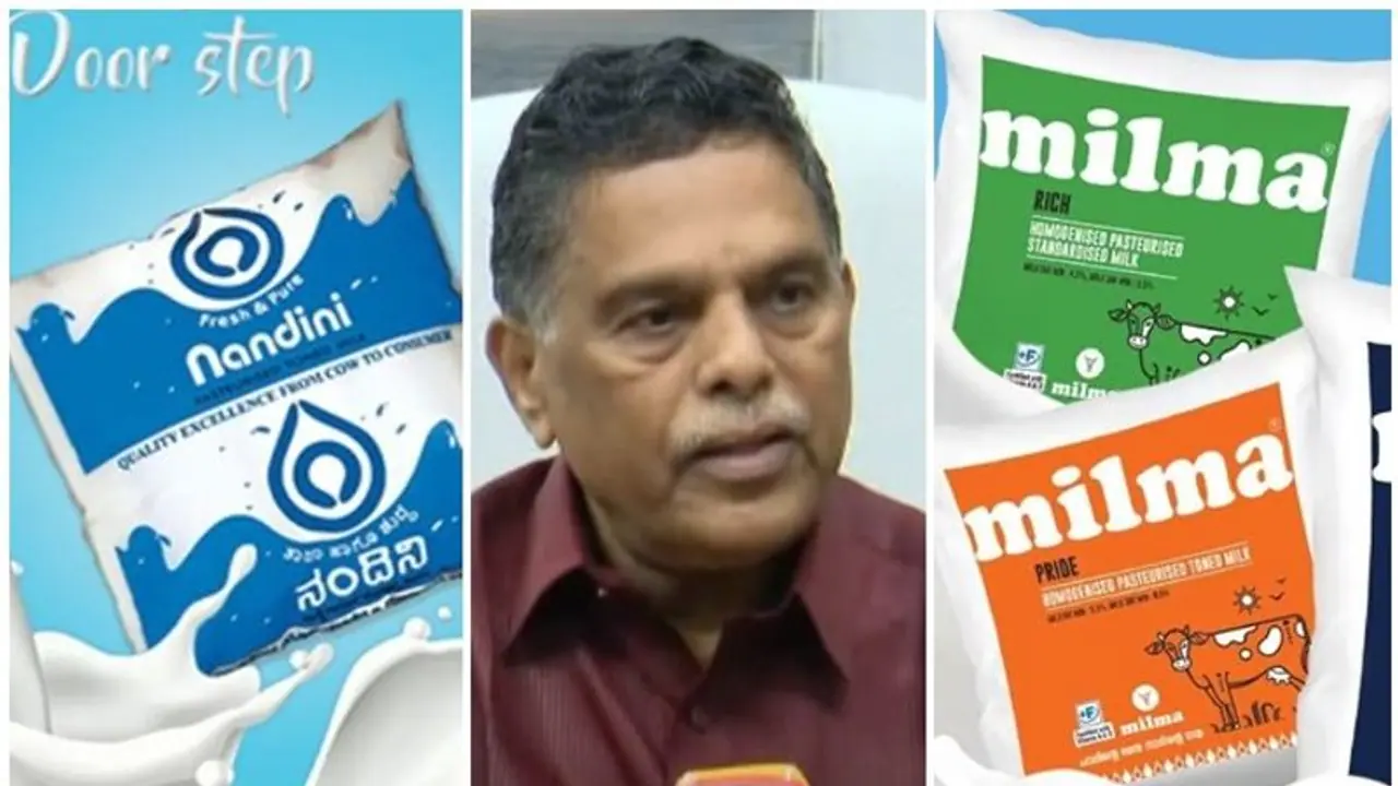 Milk War: Kerala to send Milma to Karnataka after 'Nandini' enters state Milk War: Kerala to send Milma to Karnataka after 'Nandini' enters state