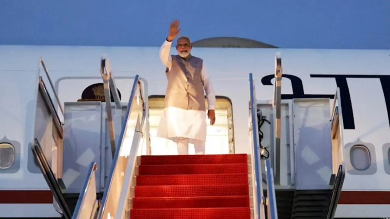 PM Modi lands in Cairo for maiden State visit, first bilateral visit by Indian PM since 1997