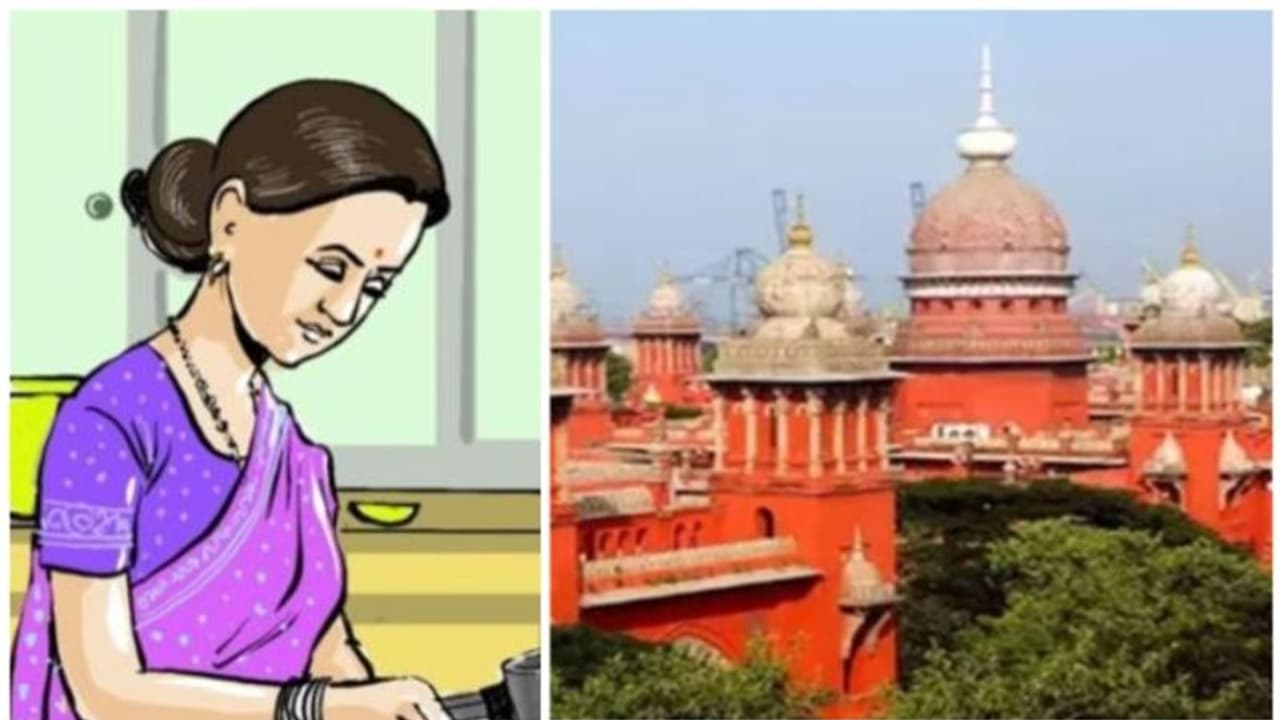 ഭർത്താവിന്റെ സ്വത്തിൽ വീട്ടമ്മയ്ക്ക് തുല്യാവകാശം, അവരുടെ അധ്വാനം അവഗണിക്കാനാകില്ല: മദ്രാസ് ഹൈക്കോടതി ഭർത്താവിന്റെ സ്വത്തിൽ വീട്ടമ്മയ്ക്ക് തുല്യാവകാശം, അവരുടെ അധ്വാനം അവഗണിക്കാനാകില്ല: മദ്രാസ് ഹൈക്കോടതി