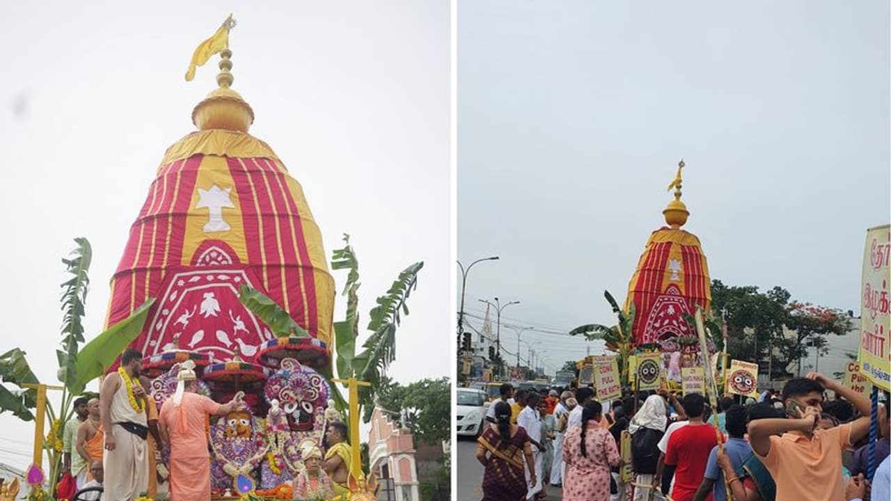 சென்னையில் ஈசிஆர் ரோட்டில் களைகட்டிய இஸ்கான் 40வது ஜகந்நாத் ரத யாத்திரை சென்னையில் ஈசிஆர் ரோட்டில் களைகட்டிய இஸ்கான் 40வது ஜகந்நாத் ரத யாத்திரை