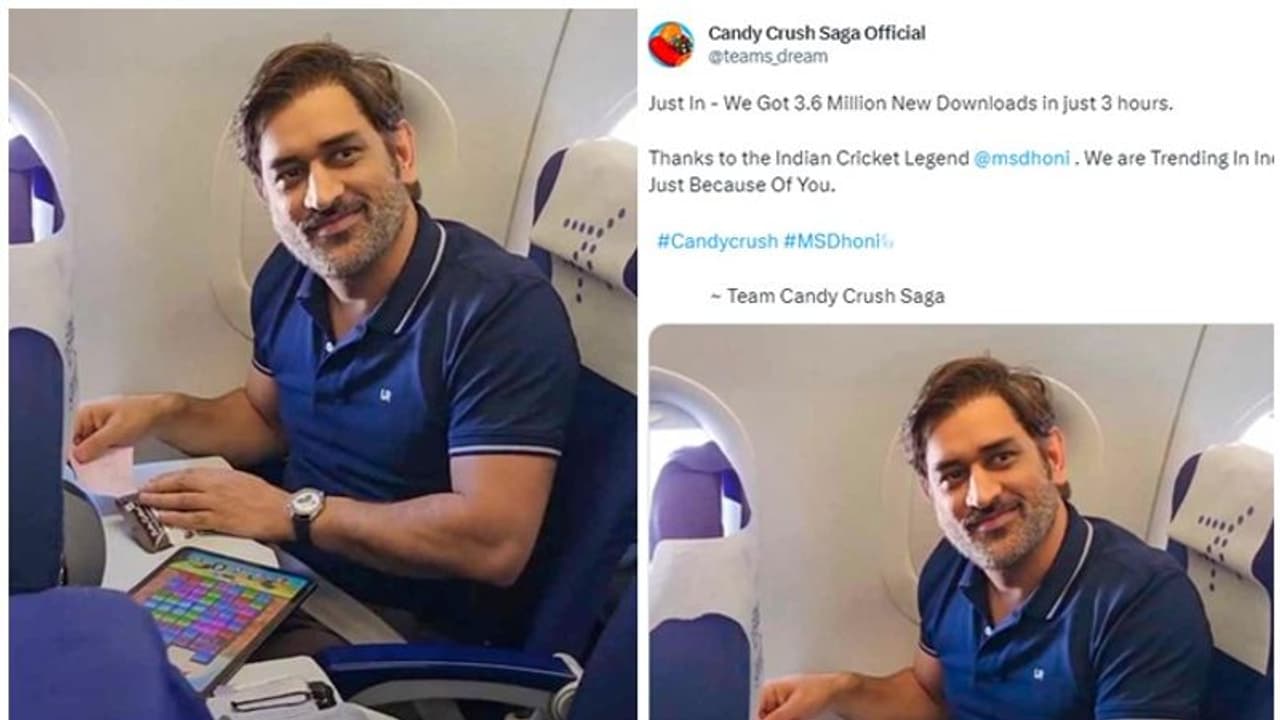 ಧೋನಿ ವೈರಲ್ ವಿಡಿಯೋ ಬೆನ್ನಲ್ಲಿಯೇ ಮೂರೇ ಗಂಟೆಗಳಲ್ಲಿ 36 ಲಕ್ಷ ಕ್ಯಾಂಡಿ ಕ್ರಶ್ ಅಪ್ಲಿಕೇಶನ್ ಡೌನ್ಲೋಡ್! ಧೋನಿ ವೈರಲ್ ವಿಡಿಯೋ ಬೆನ್ನಲ್ಲಿಯೇ ಮೂರೇ ಗಂಟೆಗಳಲ್ಲಿ 36 ಲಕ್ಷ ಕ್ಯಾಂಡಿ ಕ್ರಶ್ ಅಪ್ಲಿಕೇಶನ್ ಡೌನ್ಲೋಡ್!