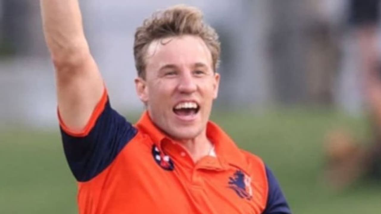 Logan Van Beek makes history with 30 Runs in Super Over after a Tied match against West Indies
