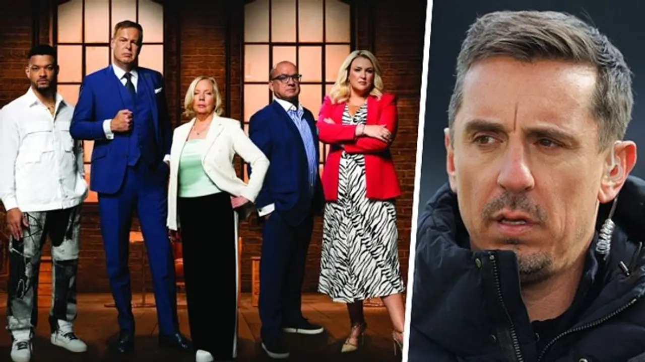 Gary Neville trolled after former Manchester United star joins Dragons' Den for 2024 series Gary Neville trolled after former Manchester United star joins Dragons' Den for 2024 series