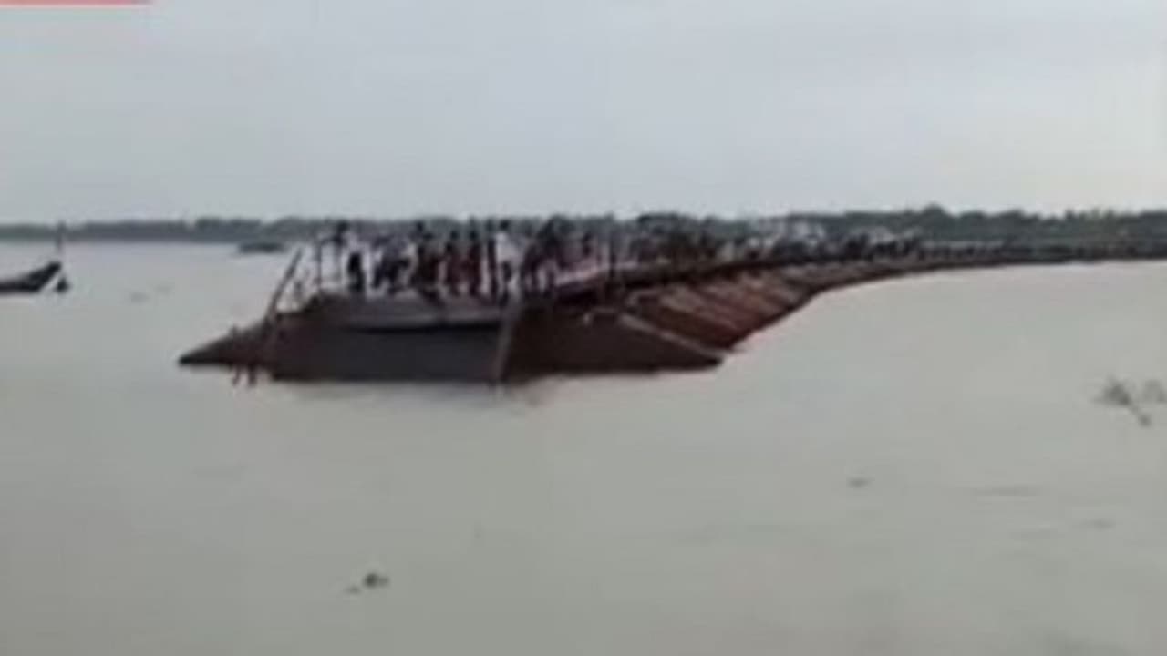 WATCH: Under construction bridge collapses in Bihar's Vaishali, third incident this month