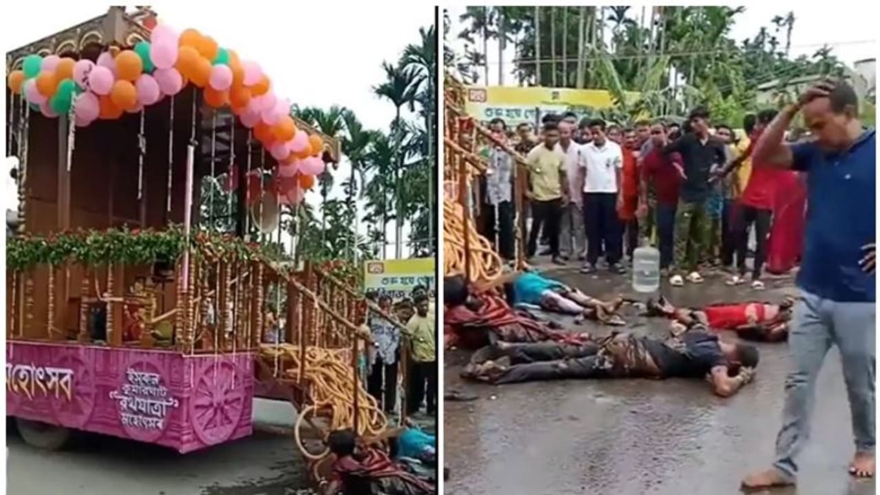 Breaking: ಜಗನ್ನಾಥನ ಹೊತ್ತೊಯ್ದ ರಥಕ್ಕೆ ತಗುಲಿದ ಹೈಟೆನ್ಷನ್ ತಂತಿ, ಸುಟ್ಟುಕರಕಲಾದ 7 ಮಂದಿ! Breaking: ಜಗನ್ನಾಥನ ಹೊತ್ತೊಯ್ದ ರಥಕ್ಕೆ ತಗುಲಿದ ಹೈಟೆನ್ಷನ್ ತಂತಿ, ಸುಟ್ಟುಕರಕಲಾದ 7 ಮಂದಿ!