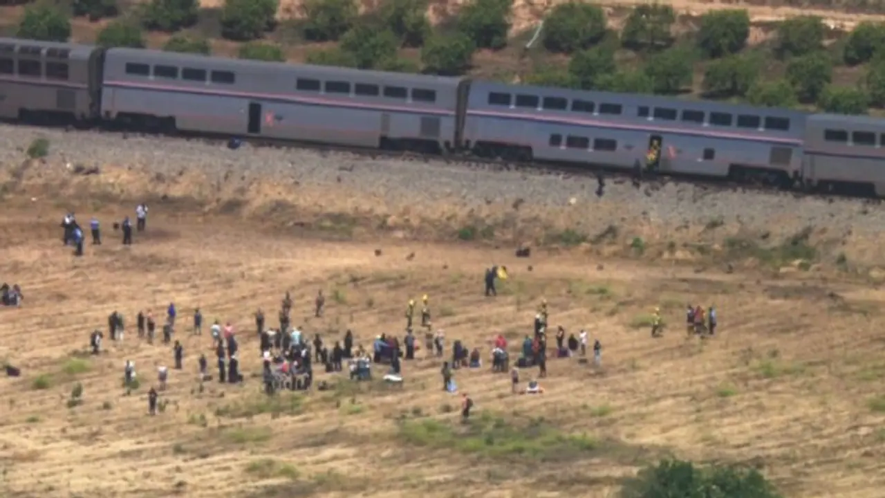 WATCH: Dramatic visuals of Amtrak train derailment after hitting a truck in California will stun you WATCH: Dramatic visuals of Amtrak train derailment after hitting a truck in California will stun you