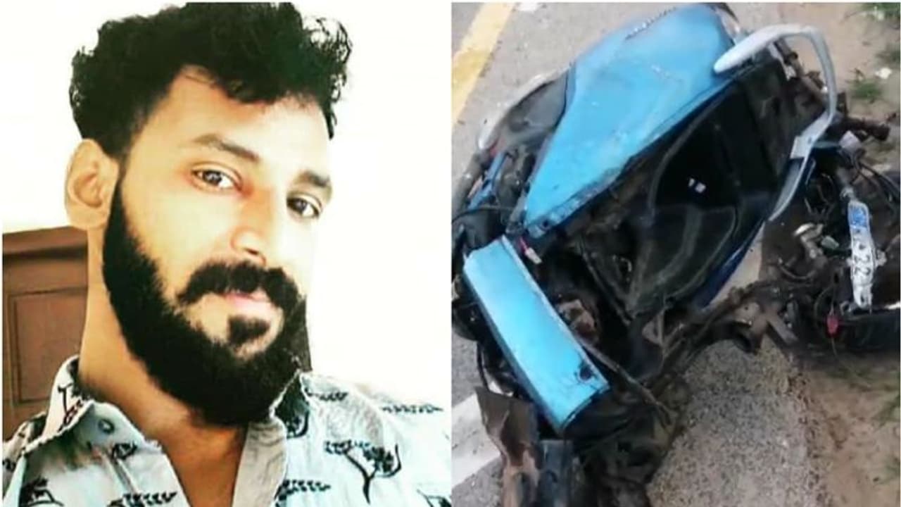 അമിത വേഗതയിലെത്തിയ കാർ സ്കൂട്ടർ ഇടിച്ച് തെറിപ്പിച്ചു; വെഞ്ഞാറമൂട്ടിൽ യുവാവിന് ദാരുണാന്ത്യം