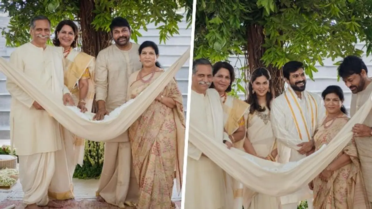 Meet Klin Kara Konidela; Ram Charan Upasana share their baby daughter naming ceremony photos Meet Klin Kara Konidela; Ram Charan Upasana share their baby daughter naming ceremony photos