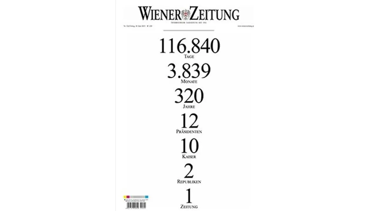 320 year old Vienna newspaper Wiener Zeitung shuts print edition; leaves internet dejected