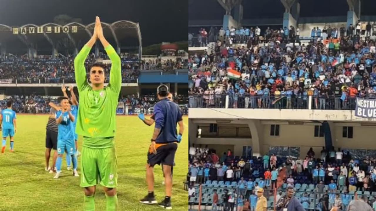 സാഫ് കപ്പ്: ഇന്ത്യൻ ഫുട്ബോളിന്റെ മിന്നും ജയങ്ങൾക്ക് കടപ്പാട് ആരാധകരോട് രോമാഞ്ചം വീഡിയോ സാഫ് കപ്പ്: ഇന്ത്യൻ ഫുട്ബോളിന്റെ മിന്നും ജയങ്ങൾക്ക് കടപ്പാട് ആരാധകരോട് രോമാഞ്ചം വീഡിയോ