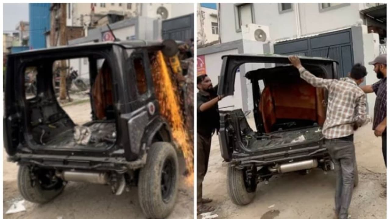 "കഴിവുകളിൽ തൃപ്‍തിയില്ല.." പുത്തൻ ജിംനിയെ കണ്ടംതുണ്ടമാക്കി വെട്ടിമുറിച്ച് ഉടമ ചെയ്‍ത ചെയ്‍ത്ത്!