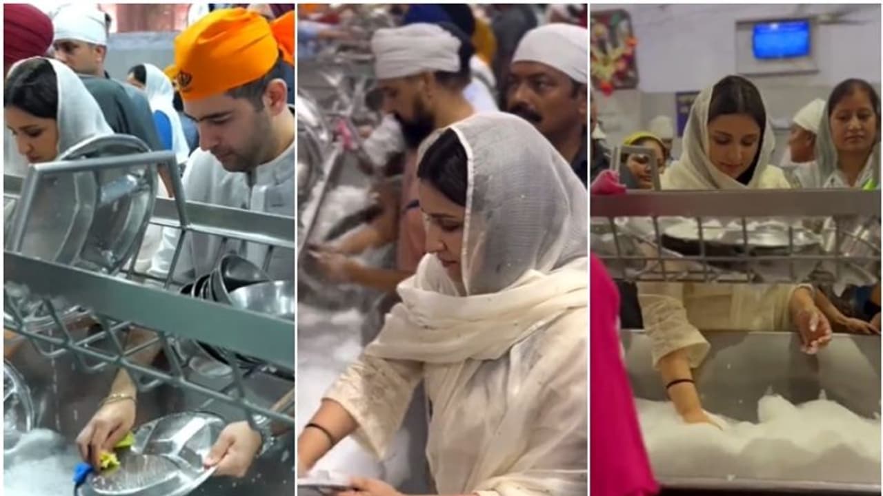 ದೇವಸ್ಥಾನದಲ್ಲಿ ಪಾತ್ರೆ ತೊಳೆದು ಸೇವೆ ಸಲ್ಲಿಸಿದ ರಾಘವ್ ಚಡ್ಡಾ ಪರಿಣೀತಿ ಚೋಪ್ರಾ: ವಿಡಿಯೋ ವೈರಲ್ ದೇವಸ್ಥಾನದಲ್ಲಿ ಪಾತ್ರೆ ತೊಳೆದು ಸೇವೆ ಸಲ್ಲಿಸಿದ ರಾಘವ್ ಚಡ್ಡಾ ಪರಿಣೀತಿ ಚೋಪ್ರಾ: ವಿಡಿಯೋ ವೈರಲ್