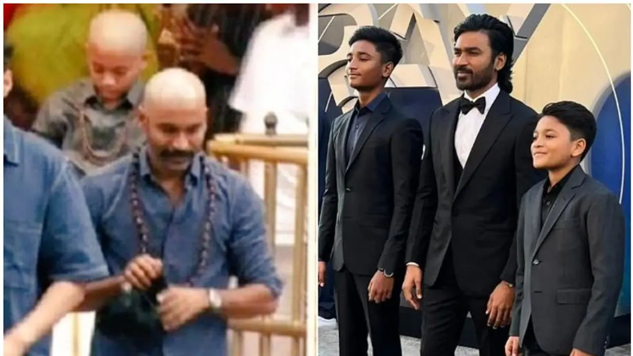 Why did Dhanush go bald? Actor spotted at Tirupati temple with sons Yatra and Linga Why did Dhanush go bald? Actor spotted at Tirupati temple with sons Yatra and Linga