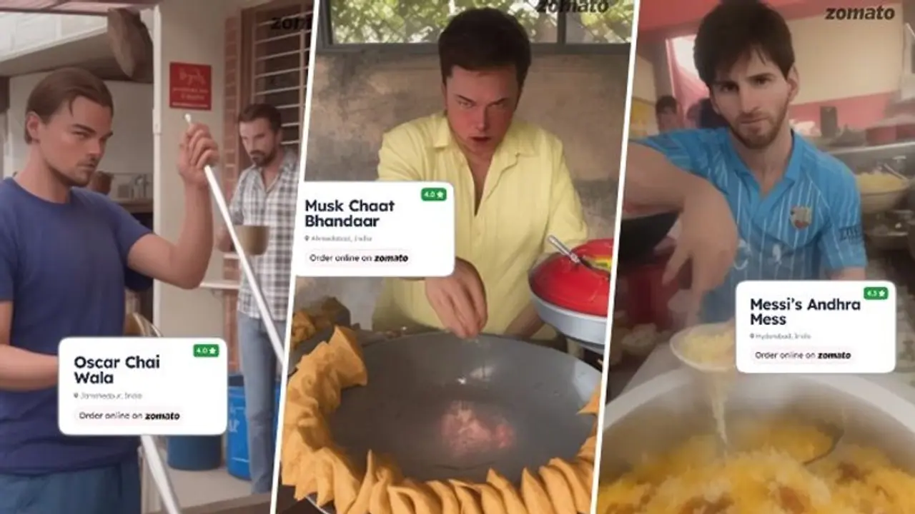 Musk, Messi, DiCaprio: Zomato posts AI generated clips of celebrities as food stall owners; video goes viral