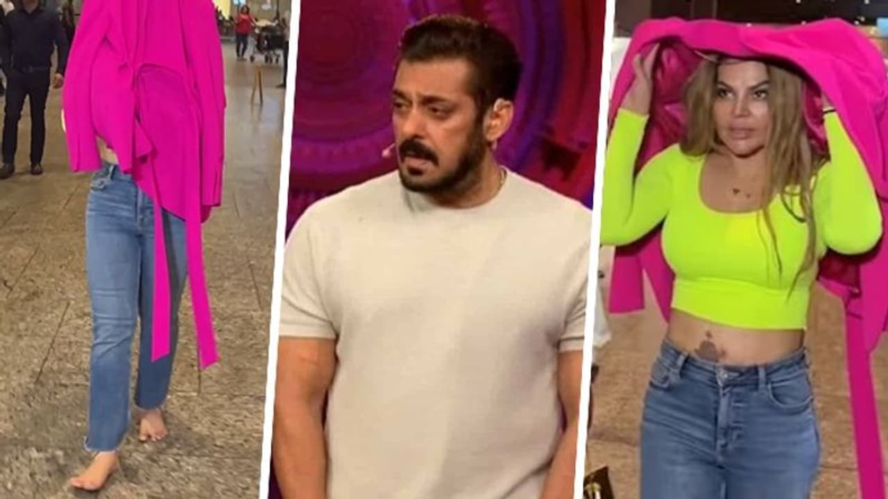 Rakhi Sawant walks barefoot at Mumbai airport, says 'Mere mannat hai ki Salman Khan...." Rakhi Sawant walks barefoot at Mumbai airport, says 'Mere mannat hai ki Salman Khan...."