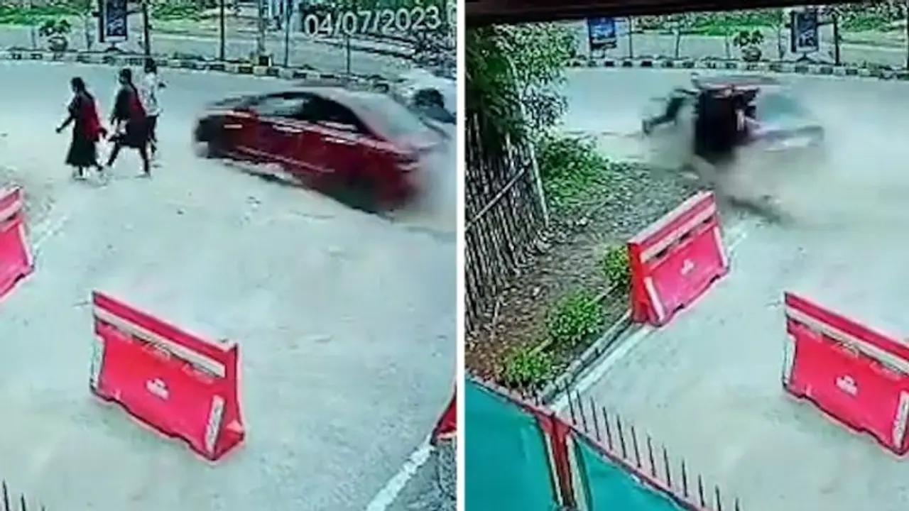 Speeding car crushes child, 2 women to death in Hyderabad | WATCH Speeding car crushes child, 2 women to death in Hyderabad | WATCH