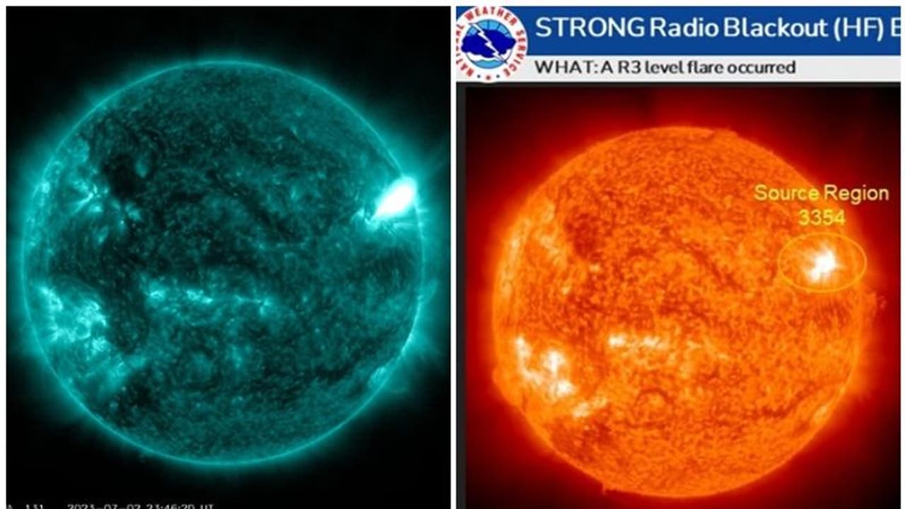 ಅತ್ಯಂತ ಬಲಿಷ್ಠ ಸೌರಜ್ವಾಲೆ ಹೊರಹಾಕಿದ ಸೂರ್ಯ, ಚಿತ್ರ ರಿಲೀಸ್ ಮಾಡಿದ ನಾಸಾ!