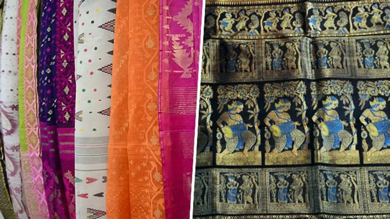 Jamdani Saree to Baluchari 7 types of sarees from Bengal you should have in your wardrobe Jamdani Saree to Baluchari 7 types of sarees from Bengal you should have in your wardrobe