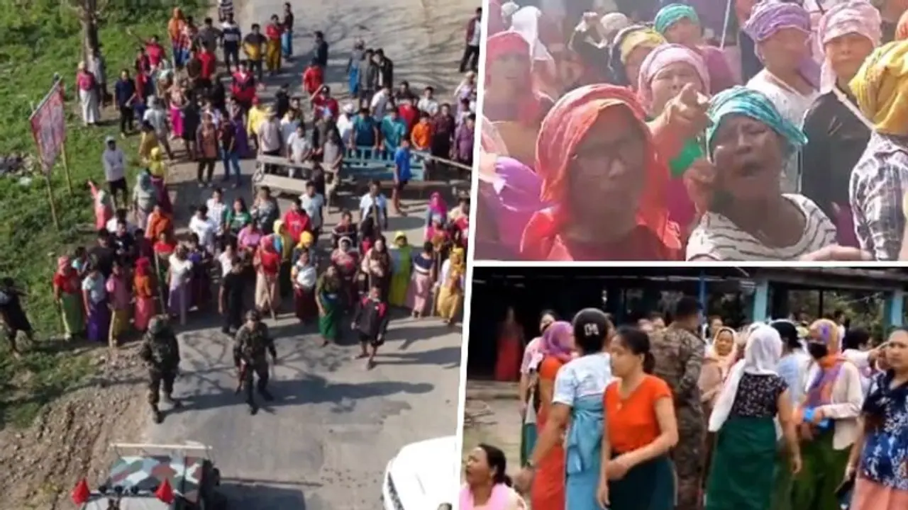 Manipur violence: Mob attempts to loot weapons from IRB camp; women activists continue to block routes Manipur violence: Mob attempts to loot weapons from IRB camp; women activists continue to block routes