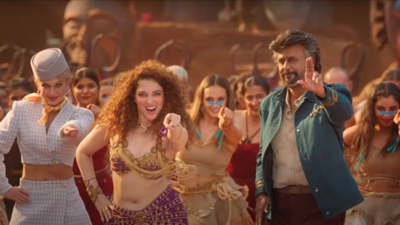 തമന്നയ്‍ക്കൊപ്പം ചുവട് വച്ച് രജനി; അനിരുദ്ധ് ഈണമിട്ട 'ജയിലറി'ലെ ആദ്യ ഗാനം