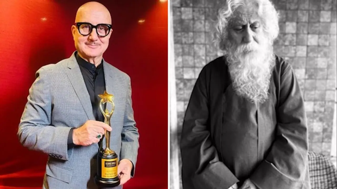 Anupam Kher to portray Rabindranath Tagore in his upcoming film, shares first look as poet