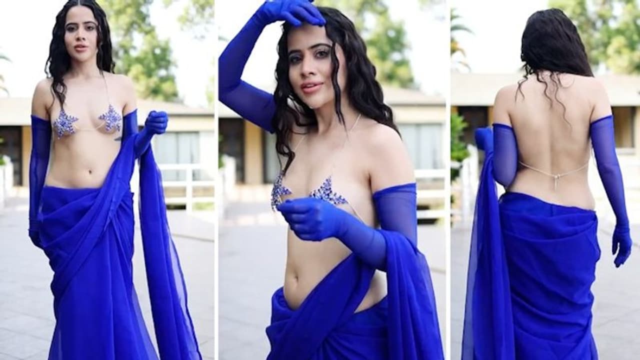 ನೀಲಿ ಸೀರೆಯ ಜಾರಿದ ಸೆರಗು, ಬ್ಲೂ ಸ್ಟಾರ್‌ ಉಡುಗೆಯಲ್ಲಿ ತಿಳಿ ನೀಲ ಕನಸು ಕಟ್ಟಿಕೊಟ್ಟ ಉರ್ಫಿ!