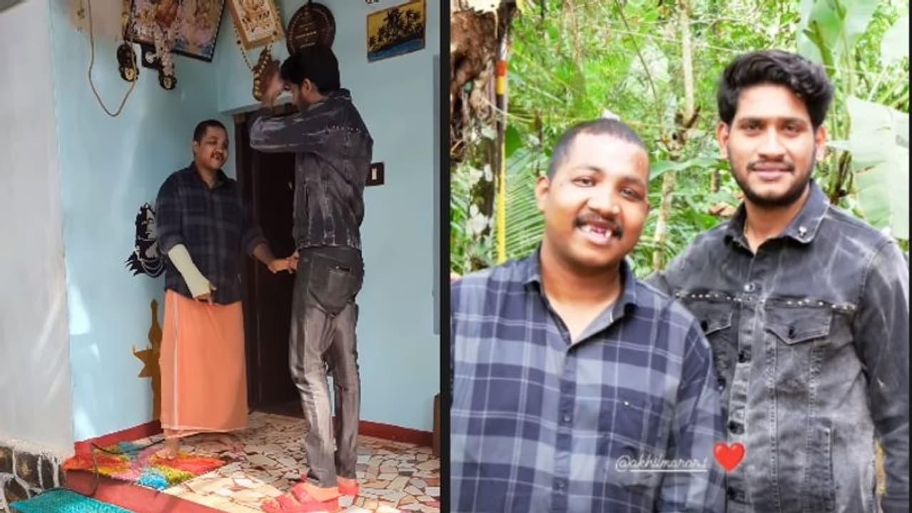 സാന്ത്വന സംഗമം..; മഹേഷ് കുഞ്ഞുമോനെ കാണാനെത്തി അഖിൽ മാരാർ, കയ്യടിച്ച് ആരാധകർ