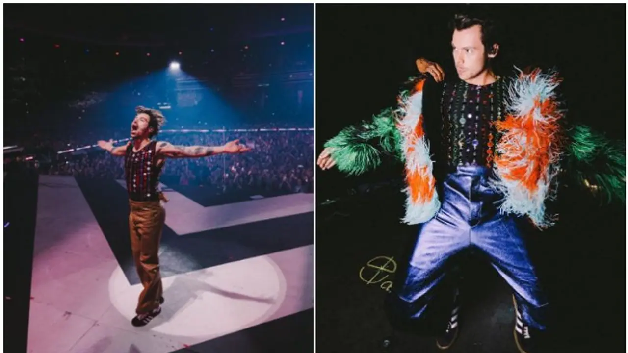 Harry Styles hit on stage during 'Love On Tour' concert, fan throws object at him; Watch Video