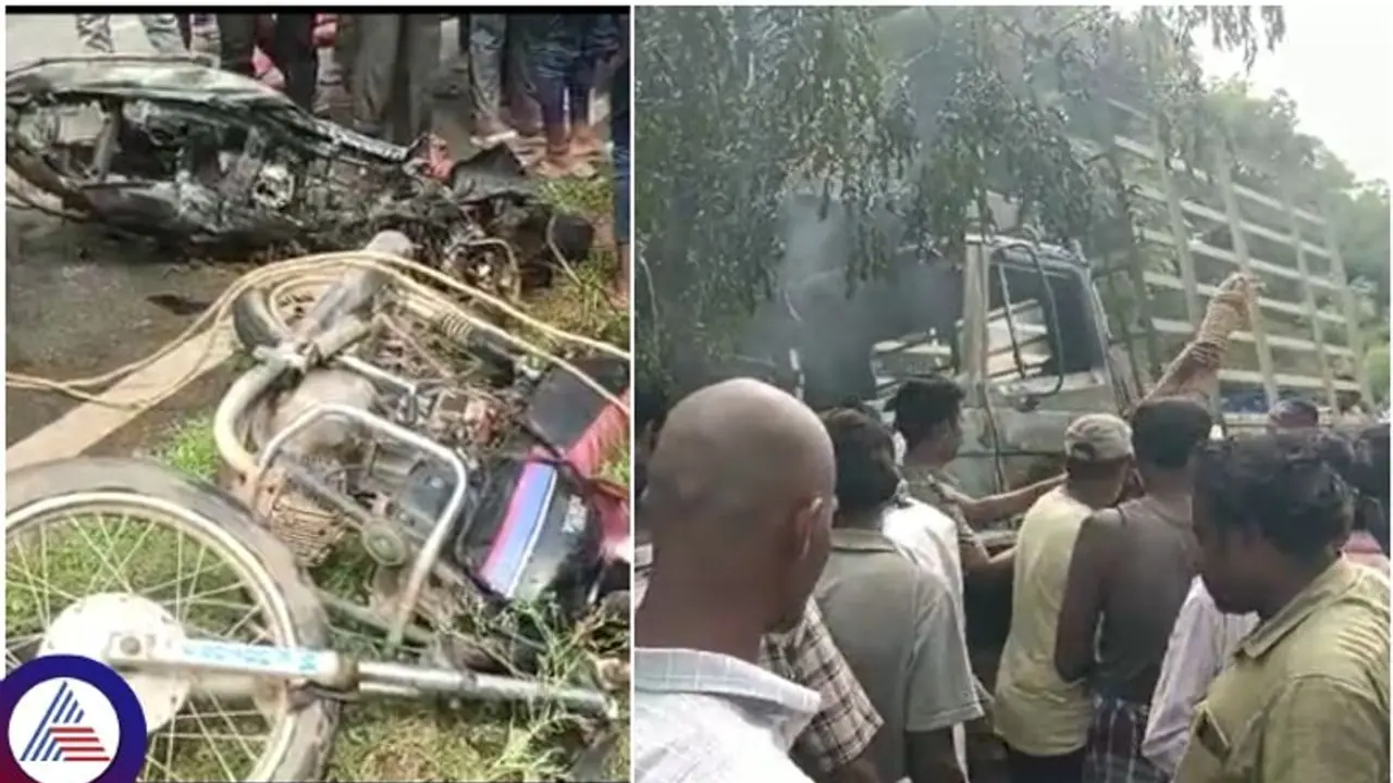 ಟೆಂಪೋ, ಎರಡು ಬೈಕ್ಗಳ ನಡುವೆ ಡಿಕ್ಕಿ: ದಂಪತಿ ಸಾವು, ಮೂರು ಮಕ್ಕಳ ಸ್ಥಿತಿ ಗಂಭೀರ ಟೆಂಪೋ, ಎರಡು ಬೈಕ್ಗಳ ನಡುವೆ ಡಿಕ್ಕಿ: ದಂಪತಿ ಸಾವು, ಮೂರು ಮಕ್ಕಳ ಸ್ಥಿತಿ ಗಂಭೀರ