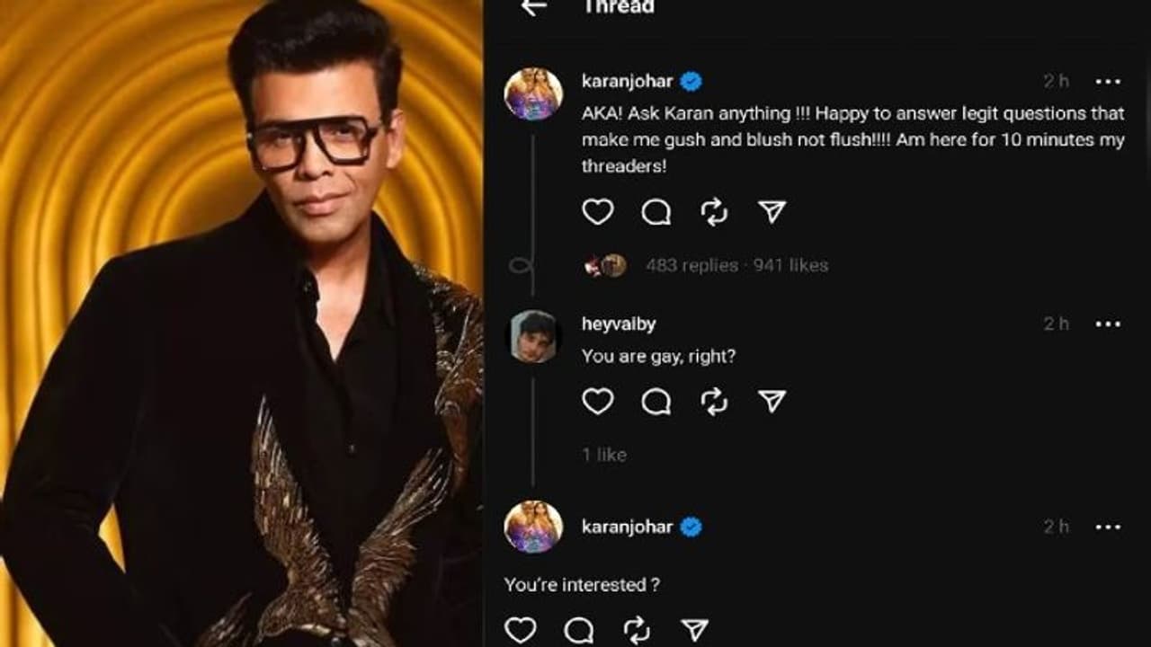 మీరు "గే" కదా... కరణ్ జోహార్ కు నెటిజన్ షాకింగ్ ప్రశ్న, అదిరిపోయే ఆన్సర్ ఇచ్చిన స్టార్ ప్రొడ్యూసర్.. మీరు "గే" కదా... కరణ్ జోహార్ కు నెటిజన్ షాకింగ్ ప్రశ్న, అదిరిపోయే ఆన్సర్ ఇచ్చిన స్టార్ ప్రొడ్యూసర్..