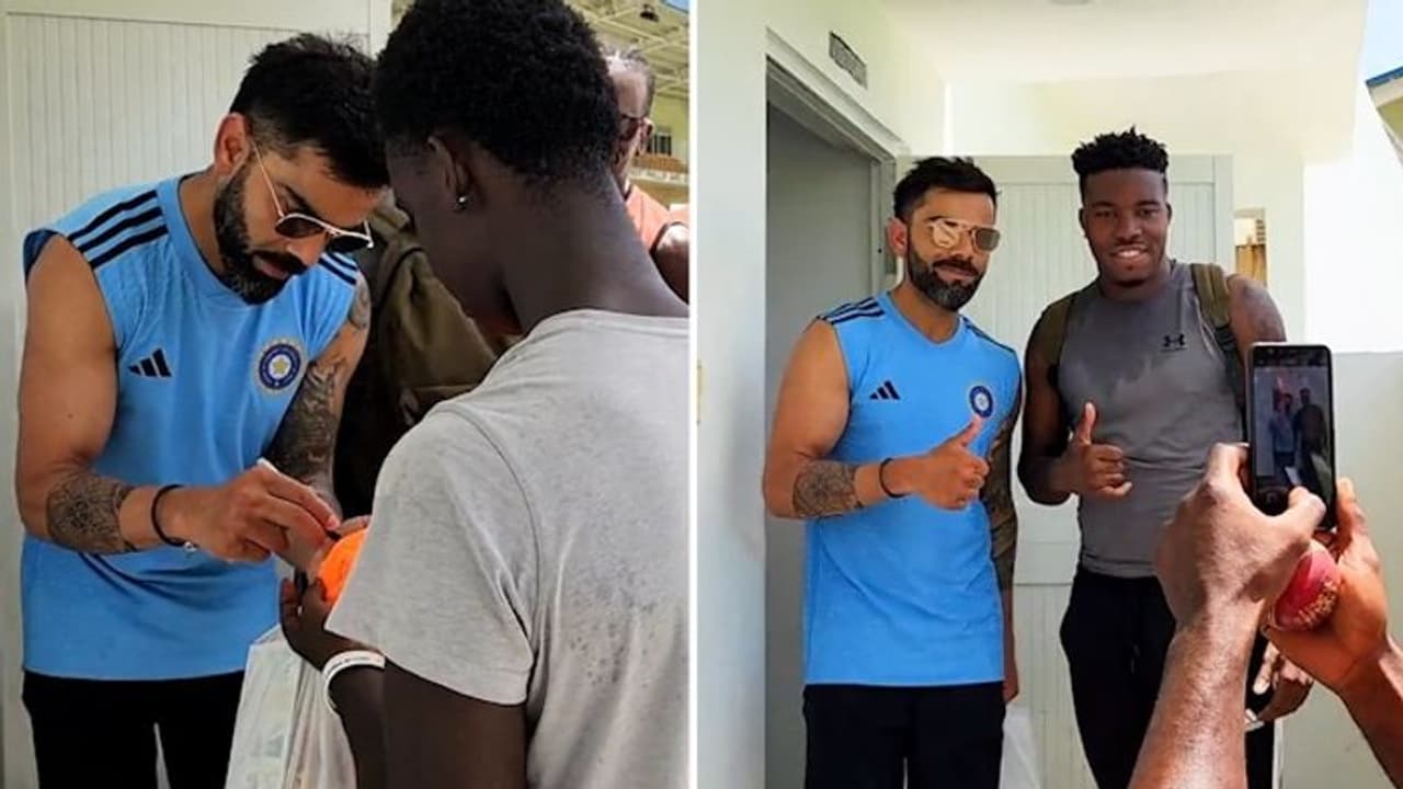 India vs West Indies 2023: 'Most favourite batter' Virat Kohli in demand ahead of Dominica Test (WATCH) India vs West Indies 2023: 'Most favourite batter' Virat Kohli in demand ahead of Dominica Test (WATCH)