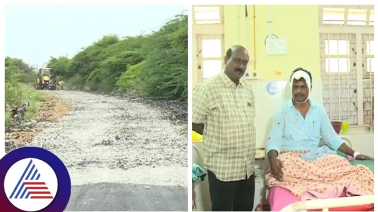 ಕಳಪೆ ರಸ್ತೆ ಕಾಮಗಾರಿ ವೀಕ್ಷಣೆಗೆ ಬಂದ ಎಂಜಿನಿಯರ್ ಗೆ ಕಲ್ಲು ಹೊಡೆದ ಗ್ರಾಮಸ್ಥರು!