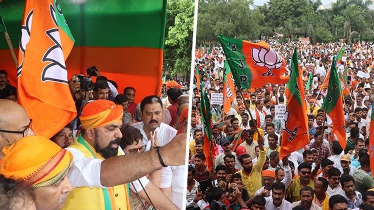Bihar: BJP workers stage protest against Nitish govt over poll promises; cops open lathi charge Bihar: BJP workers stage protest against Nitish govt over poll promises; cops open lathi charge