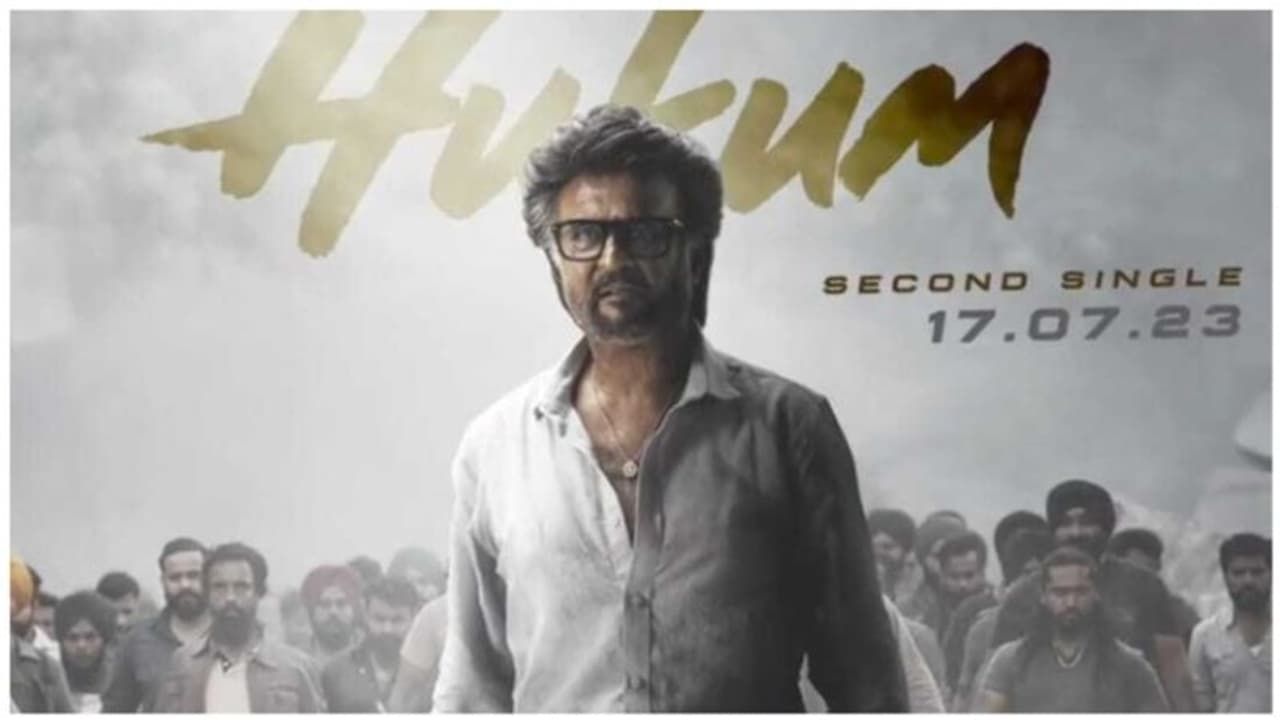 'ஜெயிலர்' படத்தின் இரண்டாவது சிங்கிள் பாடலான 'ஹுக்கும்' வெளியாகும் தேதி அறிவிப்பு! 'ஜெயிலர்' படத்தின் இரண்டாவது சிங்கிள் பாடலான 'ஹுக்கும்' வெளியாகும் தேதி அறிவிப்பு!