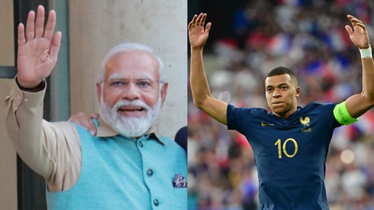 എംബാപ്പെ ഇന്ത്യയിലും സൂപ്പര്‍ ഹിറ്റ്; ഫ്രാന്‍സിലുള്ളതിനേക്കാള്‍ ആരാധകര്‍ ഇന്ത്യയിലെന്ന് പ്രധാനമന്ത്രി 