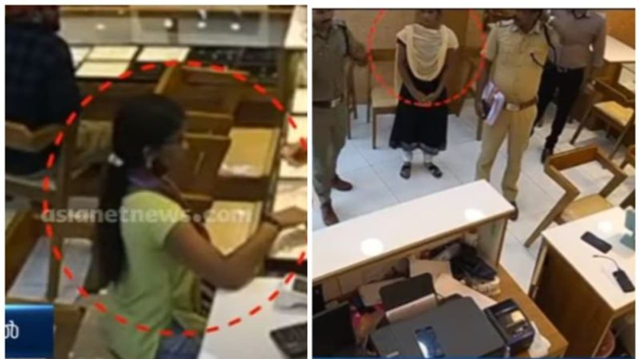 ജ്വല്ലറിയിൽ നിന്നും സ്വർണ്ണമാല മോഷ്ടിച്ച യുവതി അറസ്റ്റിൽ, എത്തിയത് സഹോദരിയുടെ കുട്ടിക്ക് മാല വാങ്ങാനെന്ന പേരിൽ ജ്വല്ലറിയിൽ നിന്നും സ്വർണ്ണമാല മോഷ്ടിച്ച യുവതി അറസ്റ്റിൽ, എത്തിയത് സഹോദരിയുടെ കുട്ടിക്ക് മാല വാങ്ങാനെന്ന പേരിൽ