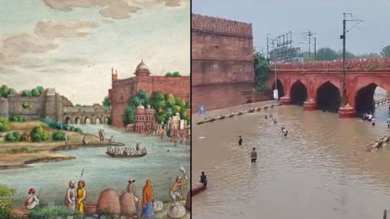 'River corrects course...' Social media abuzz with viral before and now photos of Yamuna and Red Fort