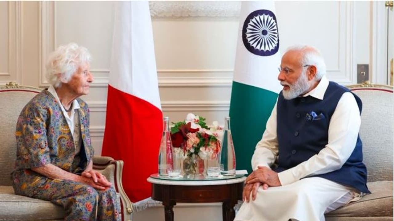 ಫ್ರಾನ್ಸ್‌ ಜತೆ ರಕ್ಷಣಾ ಸಹಕಾರ: 99 ವರ್ಷದ ಫ್ರೆಂಚ್‌ ಯೋಗ ಶಿಕ್ಷಕಿಗೆ ಮೋದಿ ಶ್ಲಾಘನೆ