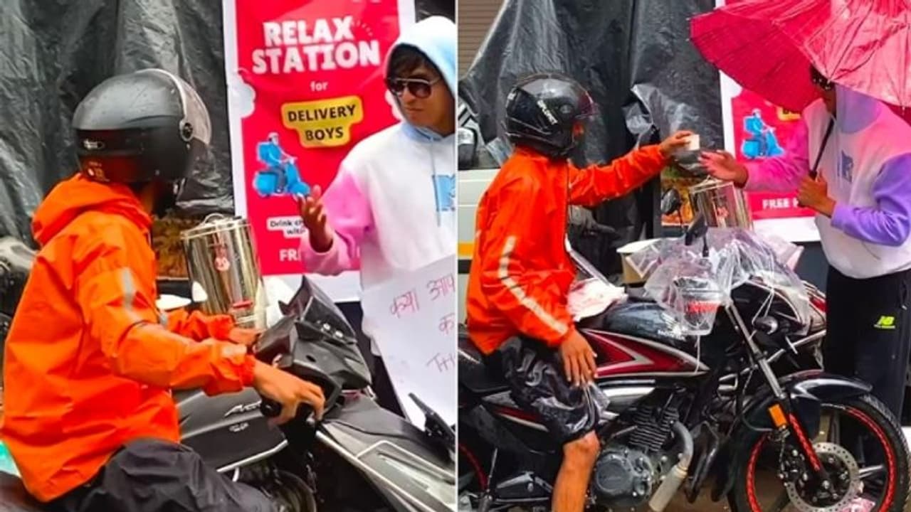 ഡെലിവെറി ഏജന്‍റുമാര്‍ക്ക് വേണ്ടി യൂട്യൂബര്‍ ചെയ്തത് കണ്ടോ?; വീഡിയോ