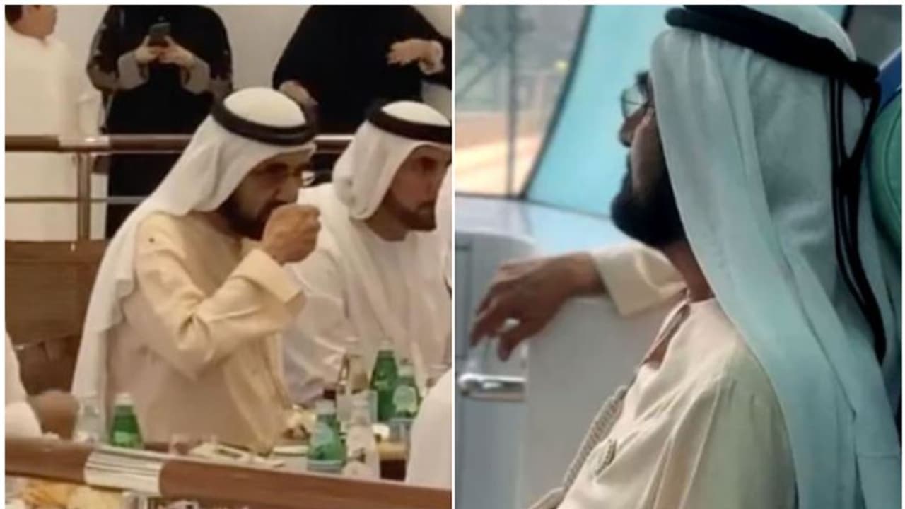 മാളില്‍ കോഫി കുടിച്ച്, മെട്രോയില്‍ യാത്ര ചെയ്ത് ദുബൈ ഭരണാധികാരി, വീഡിയോ