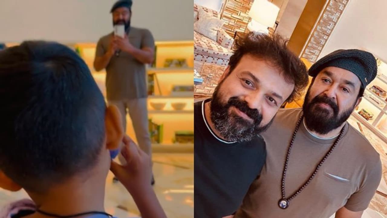 മകൻ ഇസഹാക്കിനെ പകര്‍ത്തുന്ന മോഹൻലാലിന്റെ വീഡിയോയുമായി ചാക്കോച്ചൻ