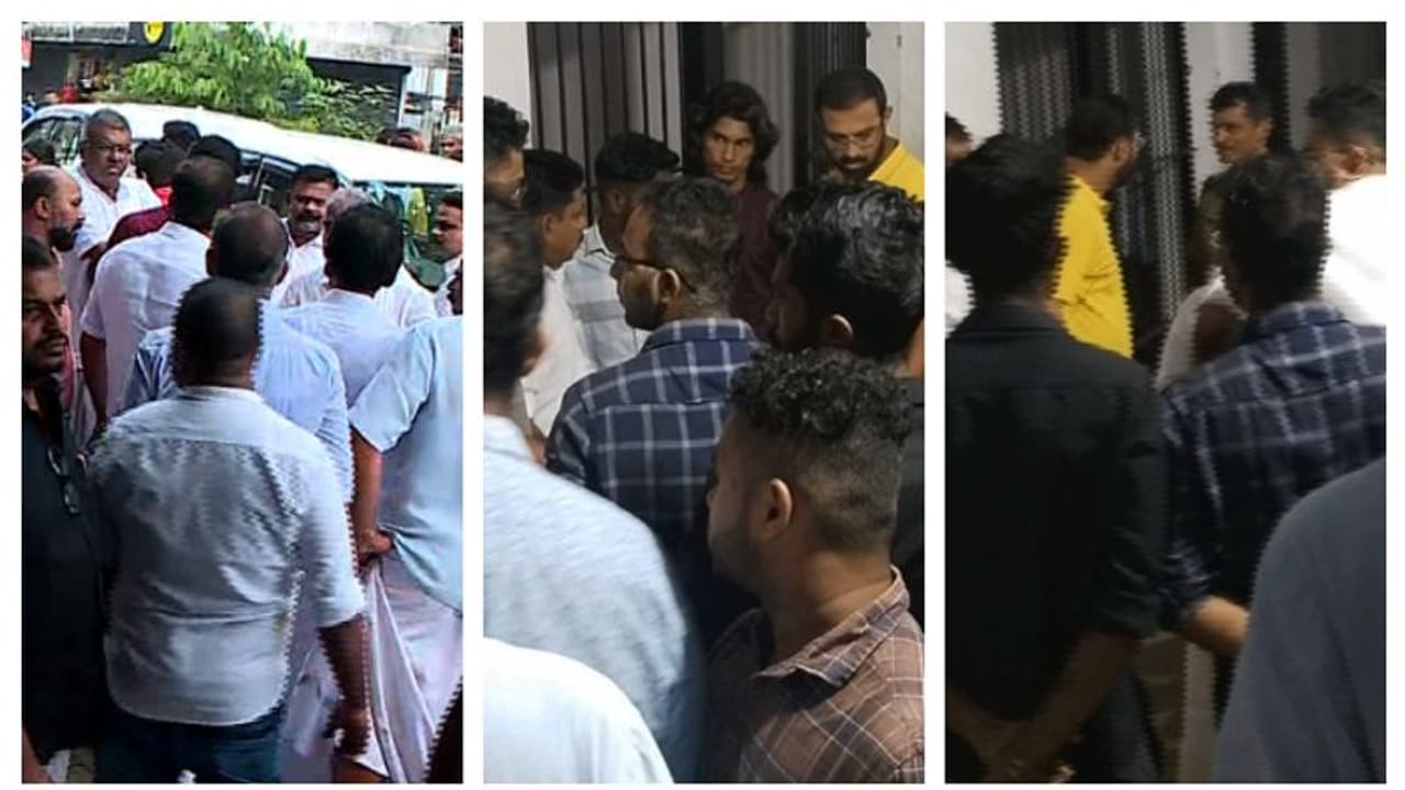 കെഎസ് യു പ്രവർത്തകരെ സ്റ്റേഷനിൽ കയറി ഇറക്കി കോൺ​ഗ്രസ് എംപിയും എംഎൽഎയും; കാലടി സ്റ്റേഷനിൽ നാടകീയ രം​ഗങ്ങൾ