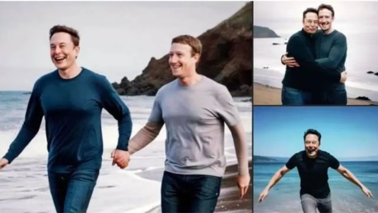 நண்பேன்டா.. பீச்சில் ஜாலியாக விளையாடும் எலான் மஸ்க் & மார்க் ஜுக்கர்பெர்க் AI யின் கூல் போட்டோஸ் நண்பேன்டா.. பீச்சில் ஜாலியாக விளையாடும் எலான் மஸ்க் & மார்க் ஜுக்கர்பெர்க் AI யின் கூல் போட்டோஸ்