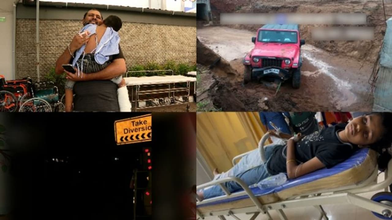 ദേശീയപാത നിർമാണത്തിനായി മണ്ണെടുത്ത കുഴിയിൽ ജീപ്പ് മറിഞ്ഞു; കുടുംബത്തിന് പരിക്ക്, പരാതിക്കാരനെതിരെ കേസ്