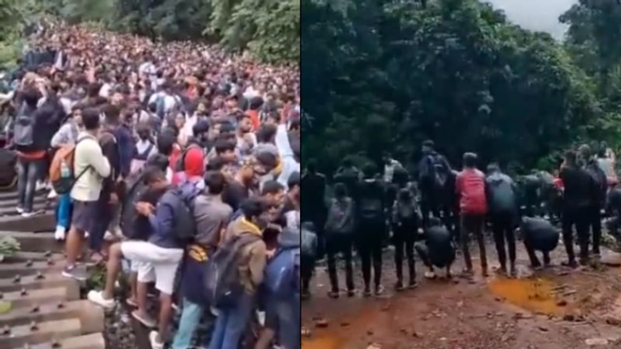 பிரபல தூத்சாகர் நீர்வீழ்ச்சி.. ட்ரெக்கிங் செய்ய தடை.. அப்செட்டான இளசுகள் தடையை மீறியவர்களுக்கு தண்டனை!