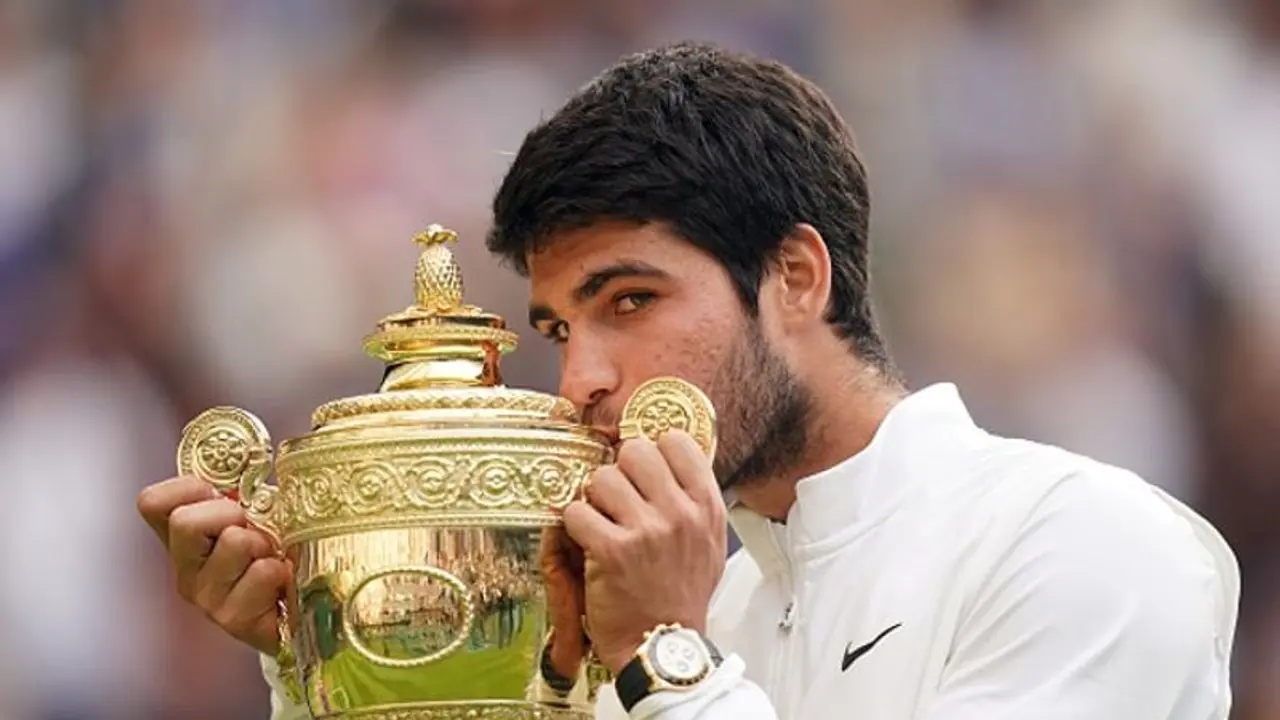 Alcaraz wins maiden Wimbledon crown to retain World No.1 spot; WATCH winning moment against Djokovic Alcaraz wins maiden Wimbledon crown to retain World No.1 spot; WATCH winning moment against Djokovic