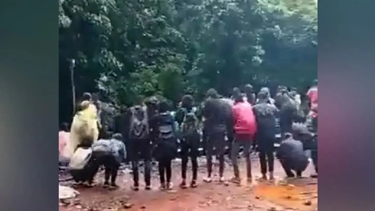 WATCH: Video of trekkers made to do sit ups for violating rules at Dudhsagar Falls goes viral