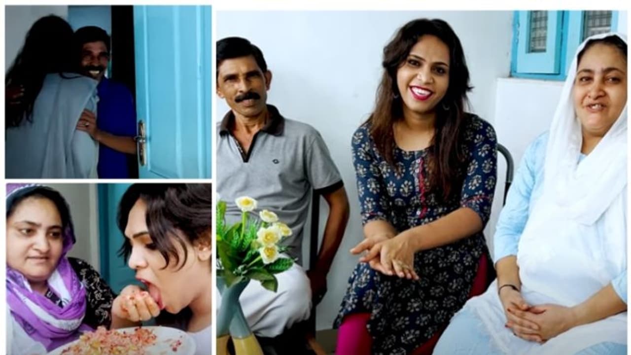 കെട്ടിപ്പിടിച്ച് ബാപ്പ, ഭക്ഷണം വാരി നല്‍കി ഉമ്മ; ആറുവര്‍ഷത്തിന് ശേഷം വീട്ടിലെത്തി നാദിറ