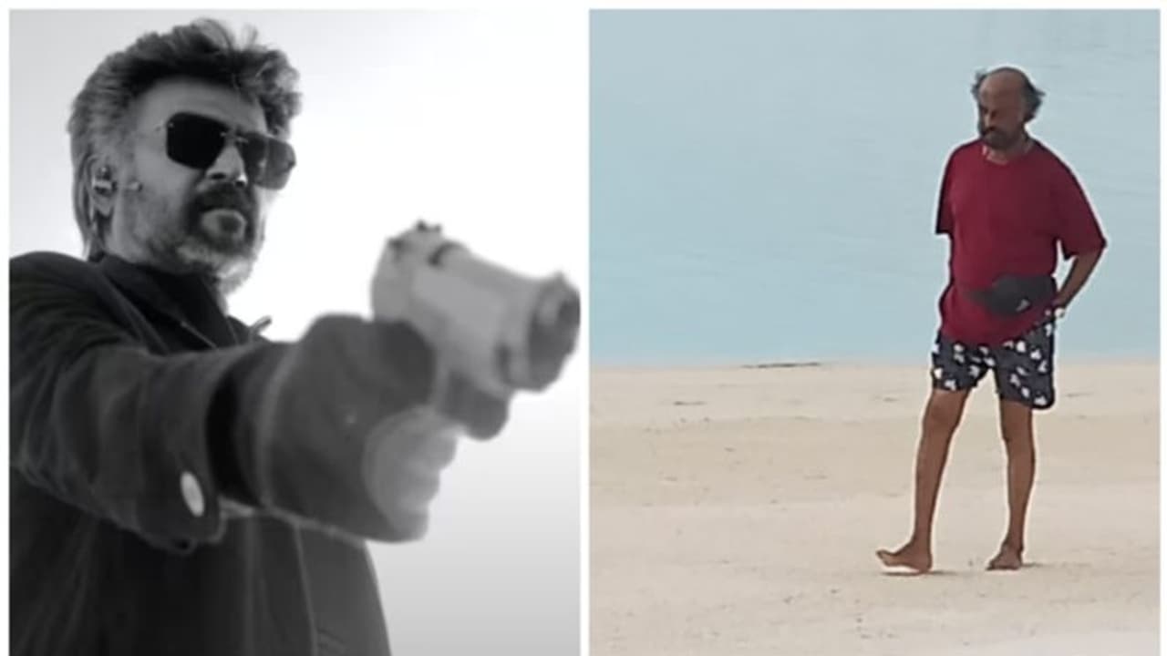 'ഹുക്കും' വന്‍ ട്രെന്‍റിംഗ്; മാലിദ്വീപ് കടല്‍ തീരത്ത് രജനികാന്ത്